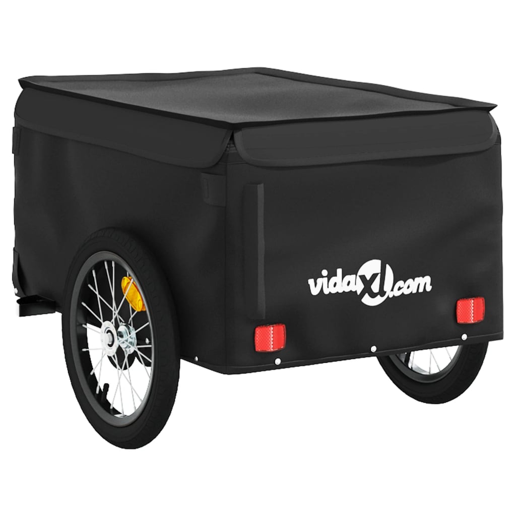 Bike Trailer Black 45 kg Iron