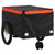 Bike Trailer Black and Orange 45 kg Iron