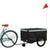 Bike Trailer Black and Grey 45 kg Iron