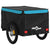 Bike Trailer Black and Blue 45 kg Iron