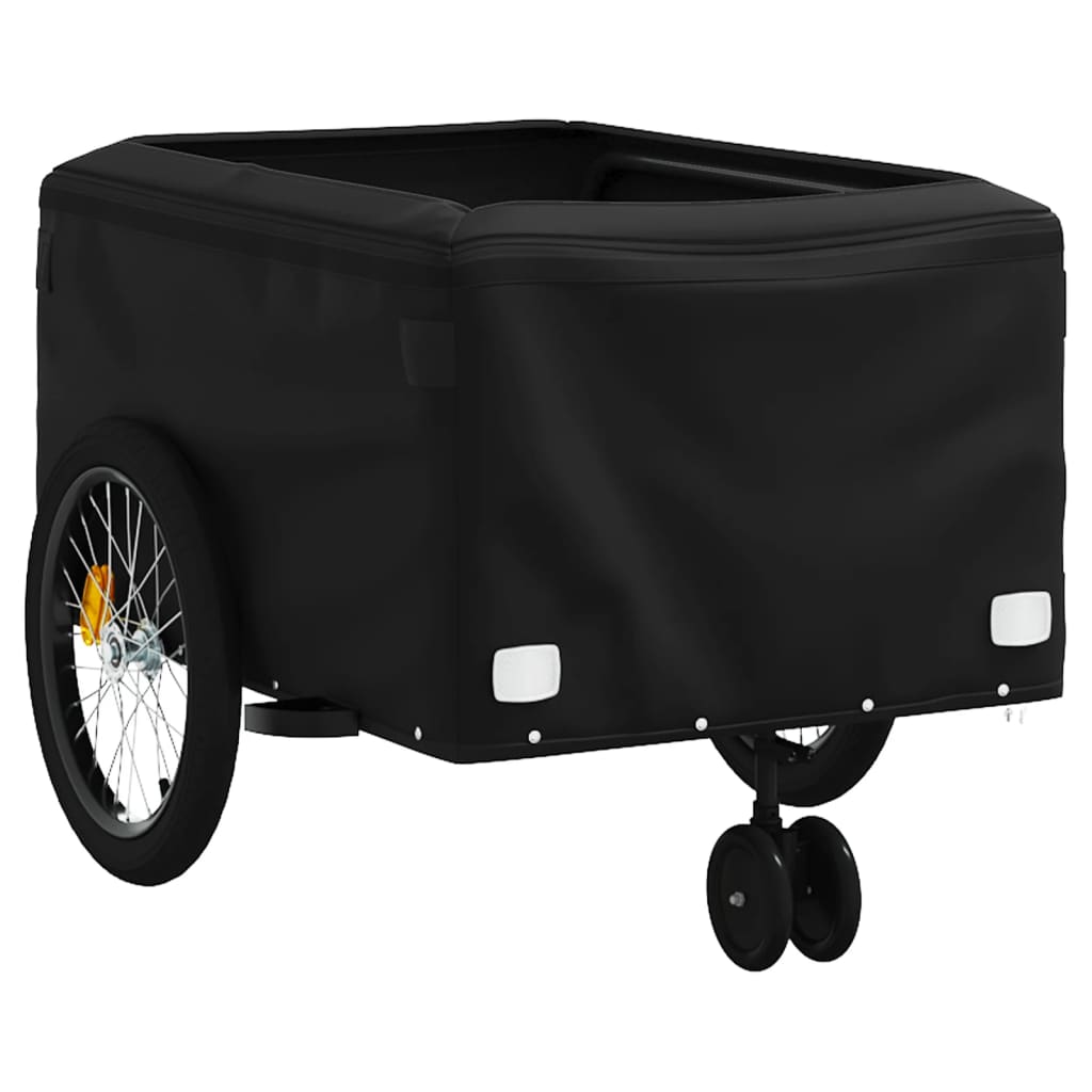 Bike Trailer Black 45 kg Iron