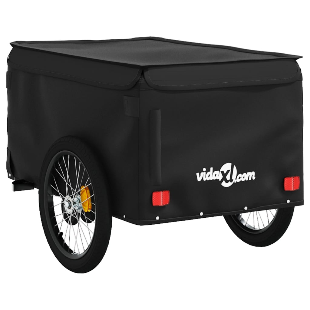 Bike Trailer Black 45 kg Iron