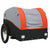 Bike Trailer Black and Orange 30 kg Iron