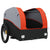 Bike Trailer Black and Orange 30 kg Iron