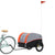 Bike Trailer Black and Orange 45 kg Iron