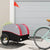 Bike Trailer Black and Red 45 kg Iron