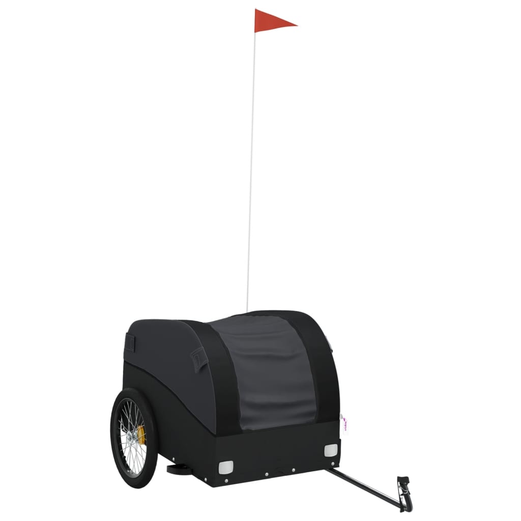 Bike Trailer Black 45 kg Iron