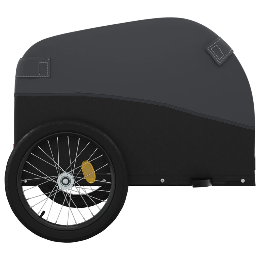 Bike Trailer Black 45 kg Iron