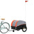 Bike Trailer Black and Orange 45 kg Iron