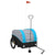 Bike Trailer Black and Blue 45 kg Iron