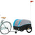 Bike Trailer Black and Blue 45 kg Iron