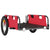 Bike Trailer Red Oxford Fabric and Iron