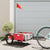 Bike Trailer Red Oxford Fabric and Iron