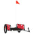 Bike Trailer Red Oxford Fabric and Iron