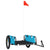 Bike Trailer Blue Oxford Fabric and Iron