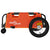 Bike Trailer Orange Oxford Fabric and Iron