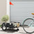 Bike Trailer Black Oxford Fabric and Iron