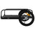 Bike Trailer Black 126x63x34 cm Iron