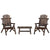 3 Piece Garden Lounge Set Solid Wood Spruce