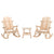 3 Piece Garden Lounge Set Solid Wood Spruce