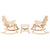 3 Piece Garden Lounge Set Solid Wood Spruce
