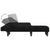 L-shaped Sofa Bed Black 255x140x70 cm Fabric