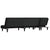 L-shaped Sofa Bed Black 255x140x70 cm Velvet