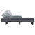 L-shaped Sofa Bed Dark Grey 255x140x70 cm Velvet