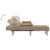 L-shaped Sofa Bed Cappuccino 255x140x70 cm Faux Leather