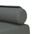 L-shaped Sofa Bed Dark Grey 260x140x70 cm Fabric