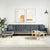 L-shaped Sofa Bed Dark Grey 271x140x70 cm Velvet