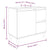 3 Piece Bathroom Cabinet Set White Engineered Wood