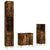 3 Piece Bathroom Furniture Set Smoked Oak Engineered Wood