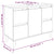 3 Piece Bathroom Furniture Set White Engineered Wood