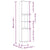3 Piece Bathroom Furniture Set White Engineered Wood