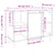 3 Piece Bathroom Furniture Set Smoked Oak Engineered Wood