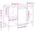 3 Piece Bathroom Furniture Set Smoked Oak Engineered Wood