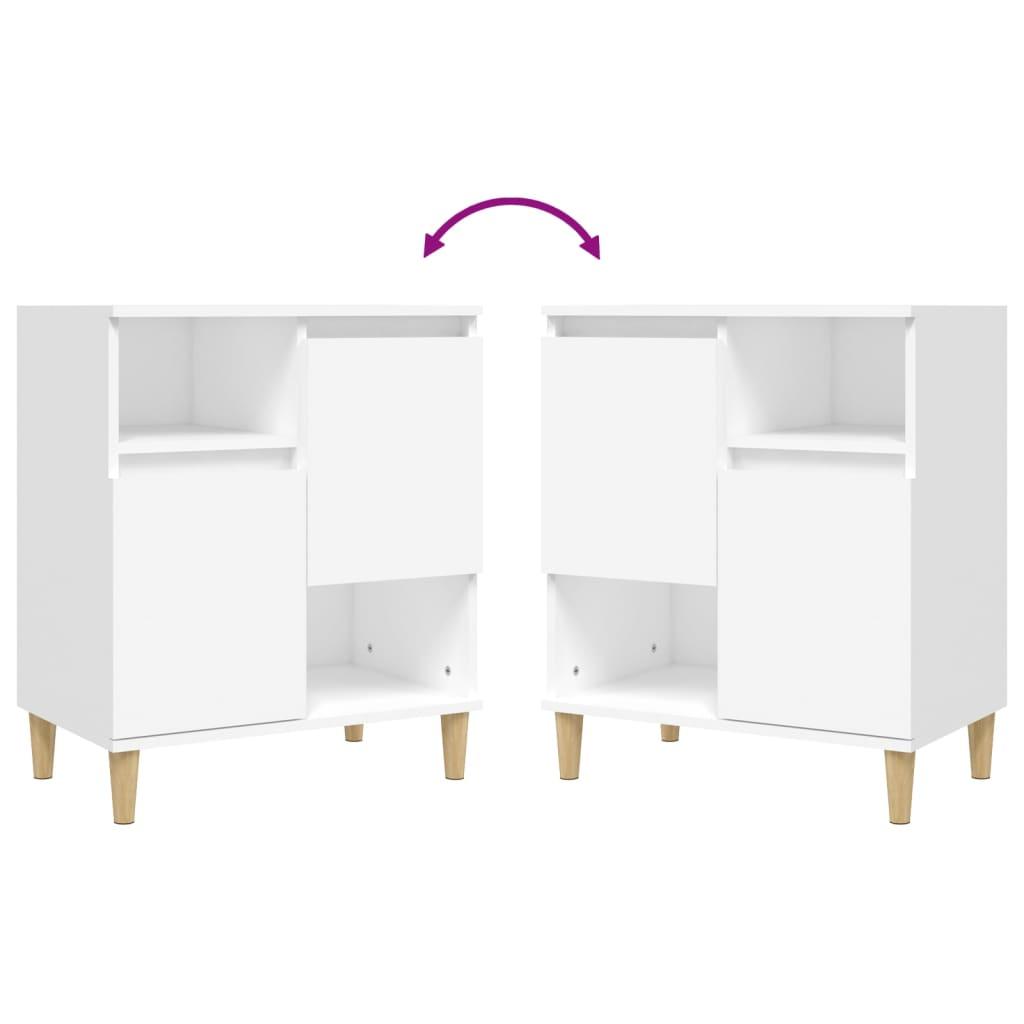 Sideboards 2 pcs White 60x35x70 cm Engineered Wood