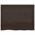 Bathroom Countertop Dark Brown 80x60x6 cm Treated Solid Wood