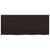 Bathroom Countertop Dark Brown 120x50x4 cm Treated Solid Wood