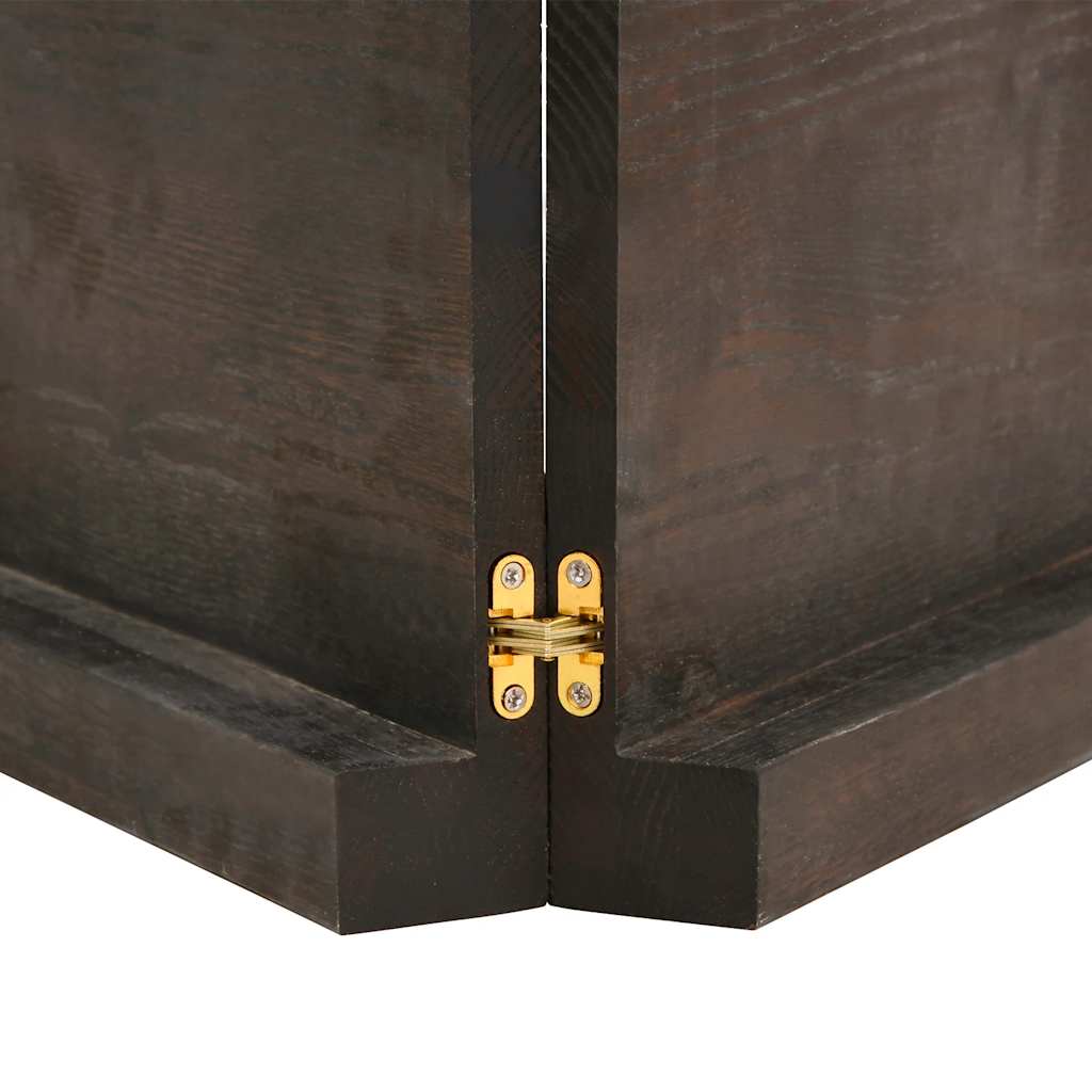 Bathroom Countertop Dark Brown 120x60x6 cm Treated Solid Wood