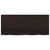 Bathroom Countertop Dark Brown 140x60x4 cm Treated Solid Wood