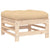 3 Piece Garden Lounge Set with Cushions Solid Wood