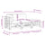 3 Piece Garden Lounge Set with Cushions White Solid Wood