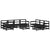 10 Piece Garden Lounge Set with Cushions Black Solid Wood