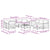 10 Piece Garden Lounge Set with Cushions Black Solid Wood