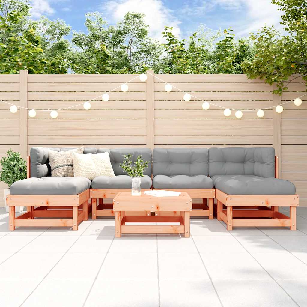 7 Piece Garden Lounge Set Solid Wood Douglas