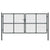 Mesh Garden Gate Anthracite 300x175 cm Galvanised Steel