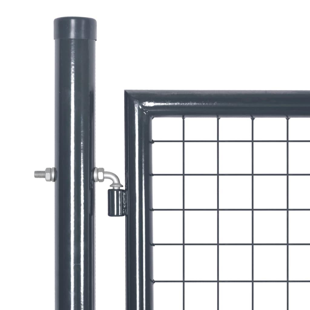 Mesh Garden Gate Anthracite 300x175 cm Galvanised Steel