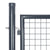 Mesh Garden Gate Anthracite 300x175 cm Galvanised Steel